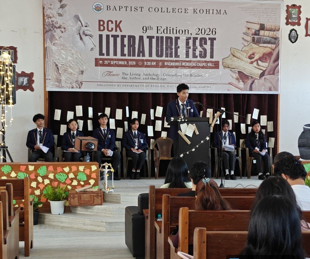 Participants of 9th Literature Fest of Baptist College Kohima.